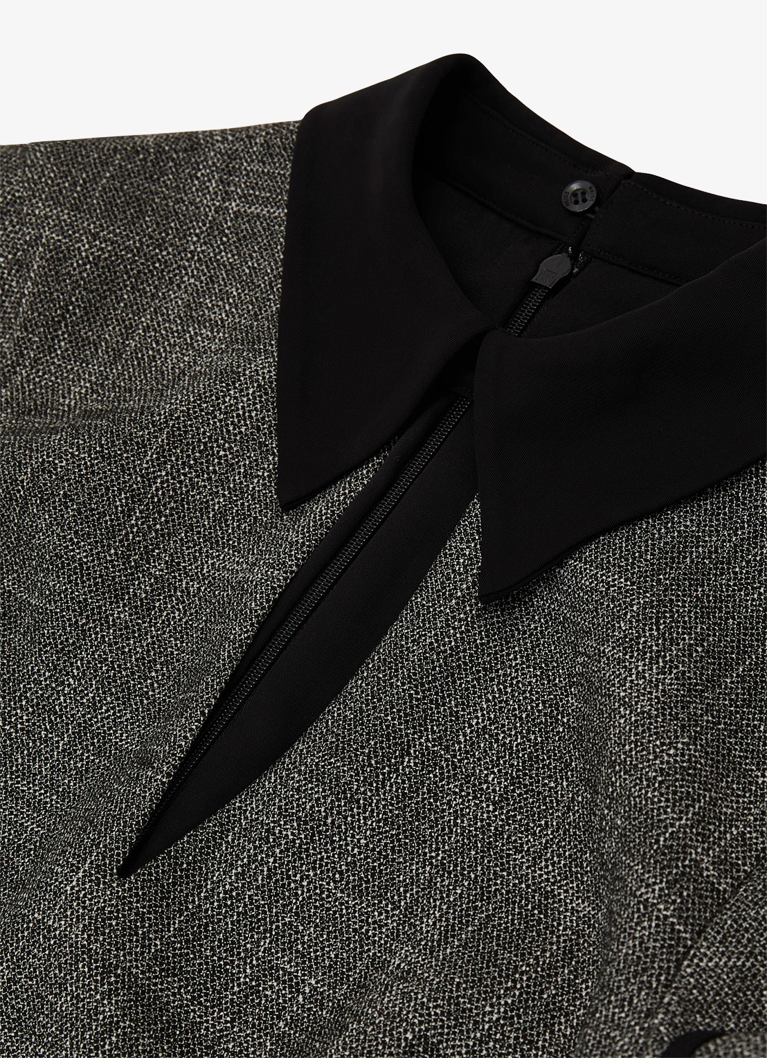 Reiss Ava midi jurk met steekzakken - detail 2 grijs