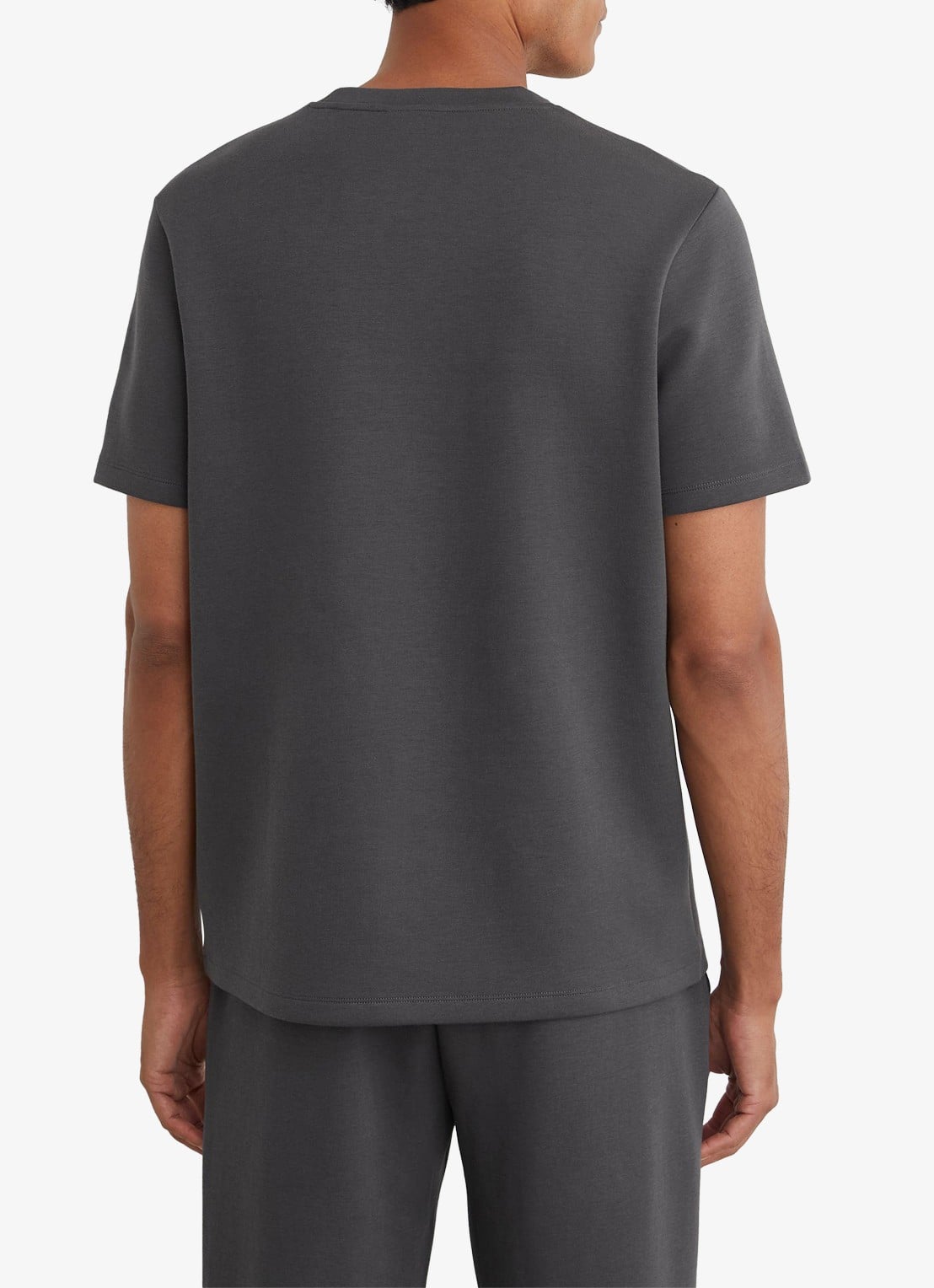Reiss Barton Premium T-shirt met stretch - achterkant donkergrijs