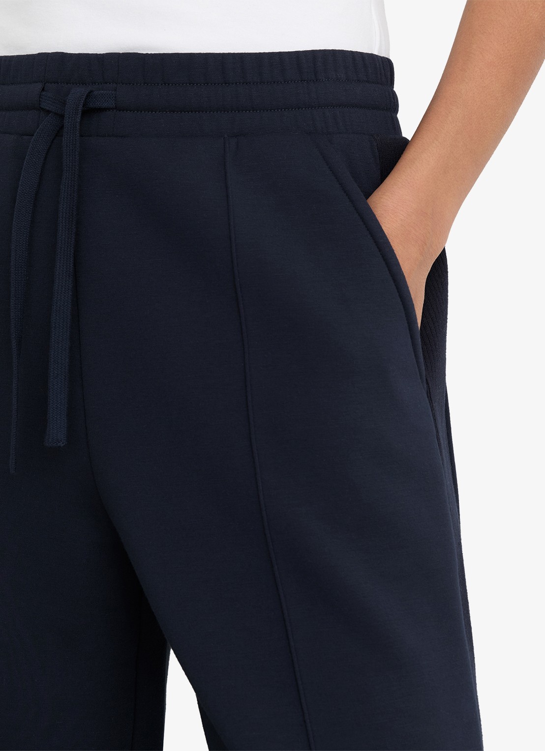 Reiss Bella wide fit joggingbroek met steekzakken - detail 4 blauw