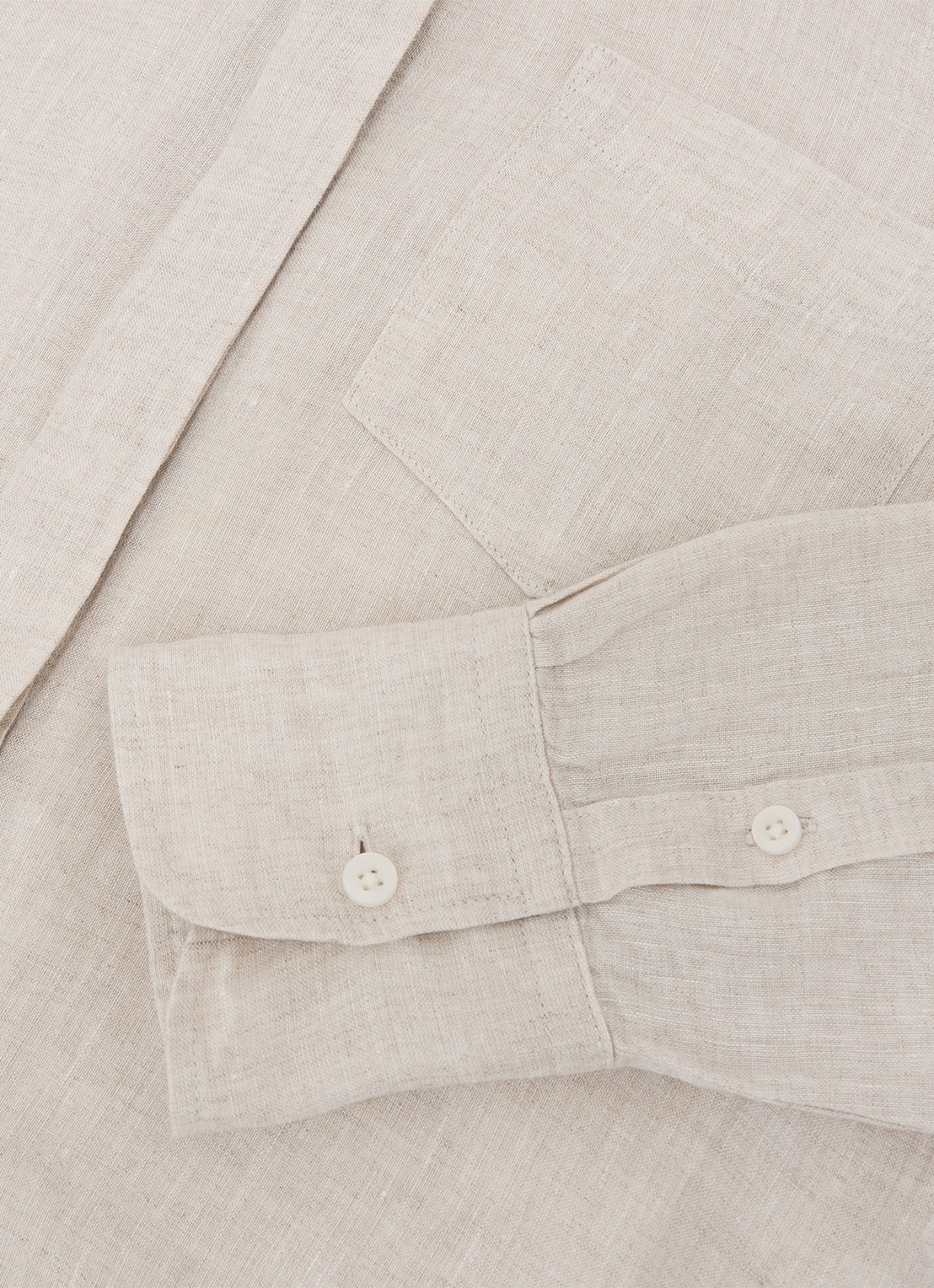 Reiss Belle blouse in linnenblend - detail 6 beige