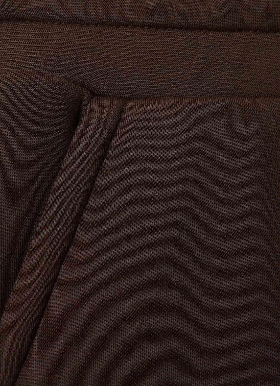 Reiss Bernie high waist straight fit joggingbroek met steekzakken - detail 6 chocoladebruin