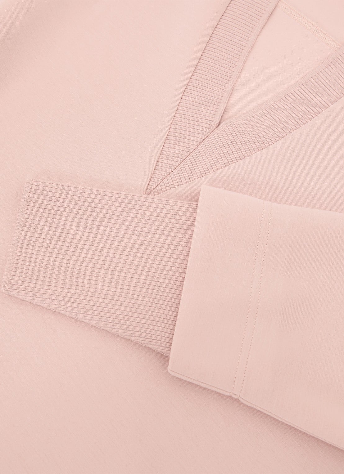 Reiss Bernie pullover met V-hals - detail 6 lichtroze