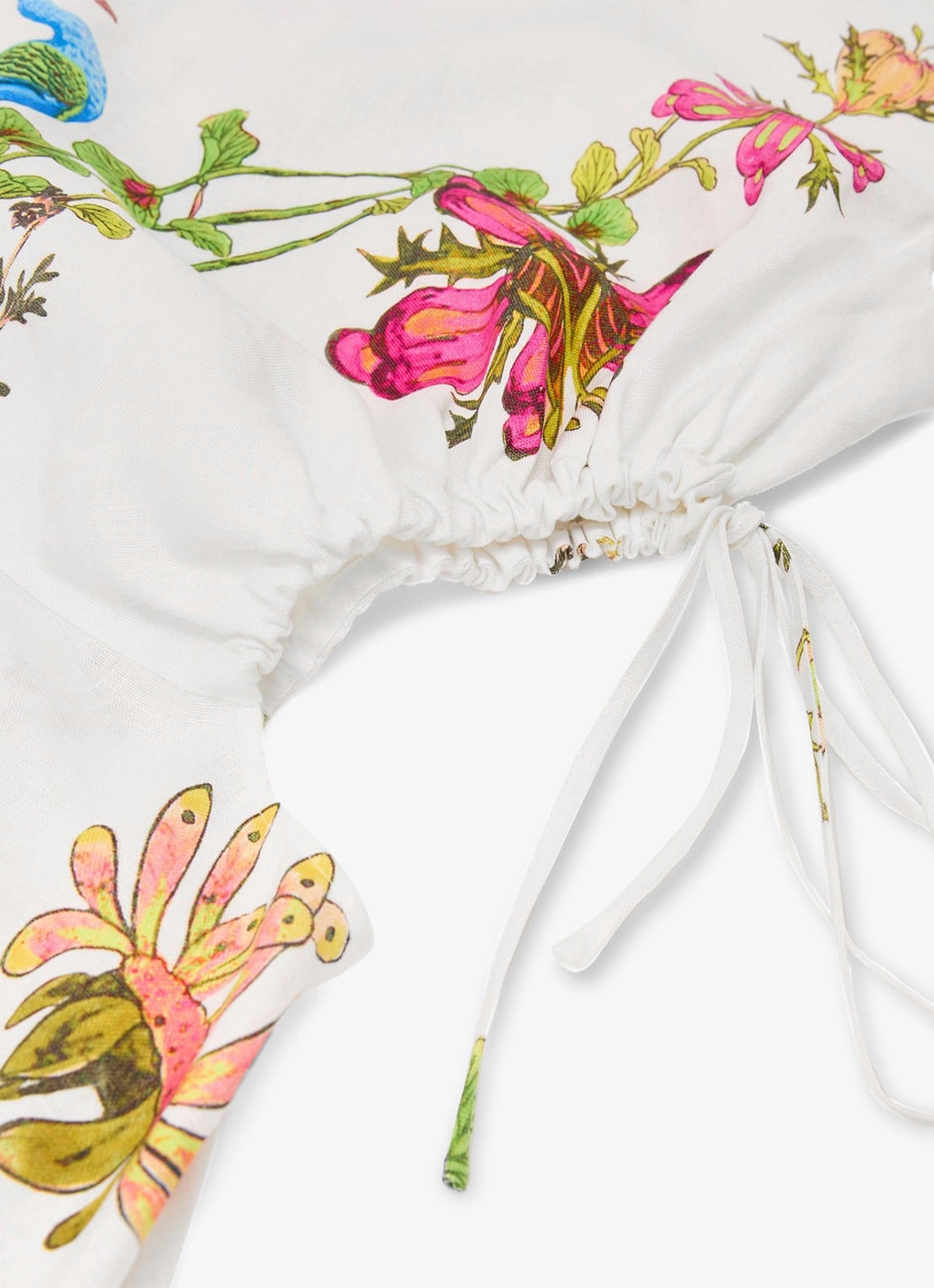 Reiss Bianca midi jurk met cut-out detail - detail 6 wit