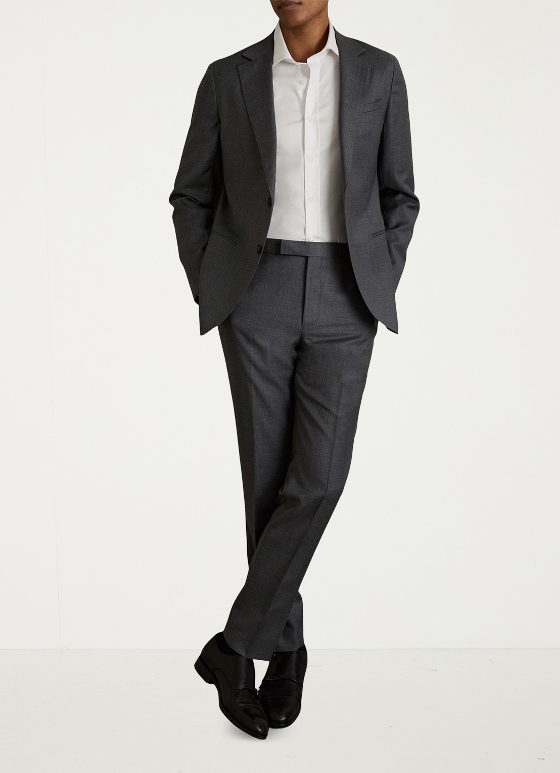 Reiss Bishopgate regular fit overhemd  - voorkant 3 wit