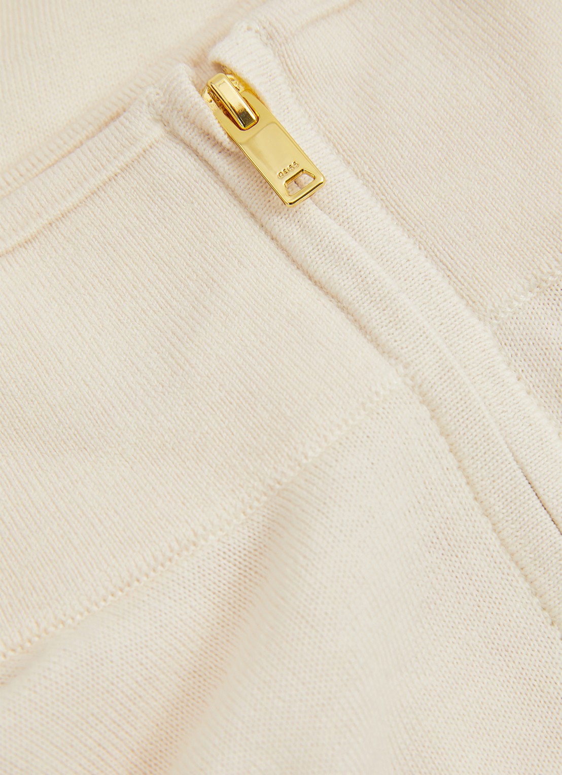 Reiss Blackhall fijgebreide trui in merino wolblend - detail 2 wit