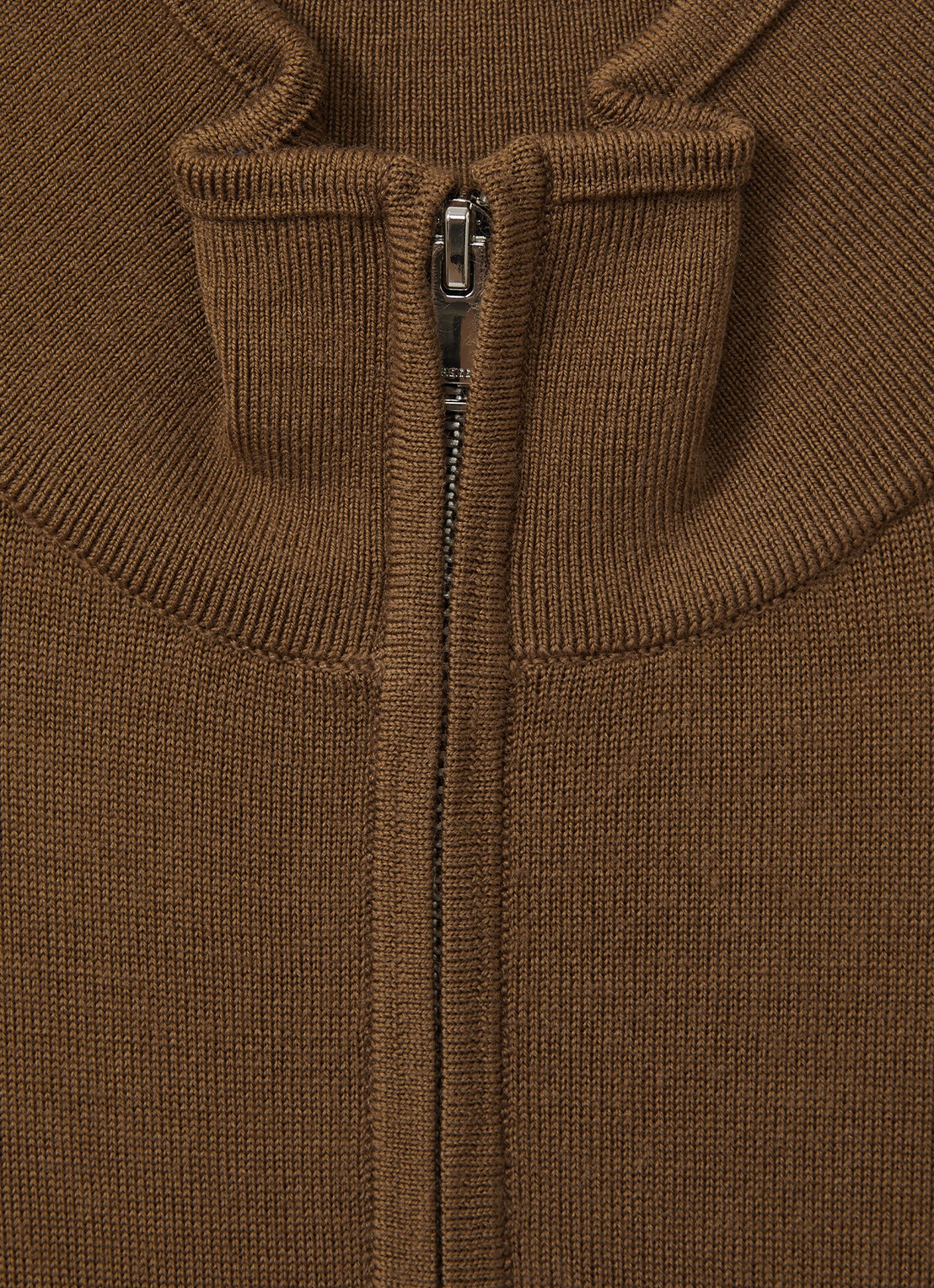 Reiss Blackhall fijgebreide trui in merino wolblend - detail 2 camel