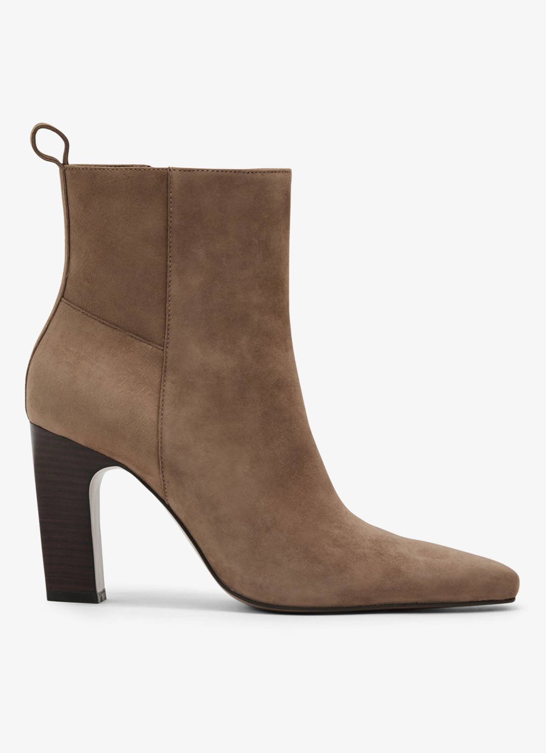 Reiss BLAKELY enkellaars van suède  - voorkant taupe