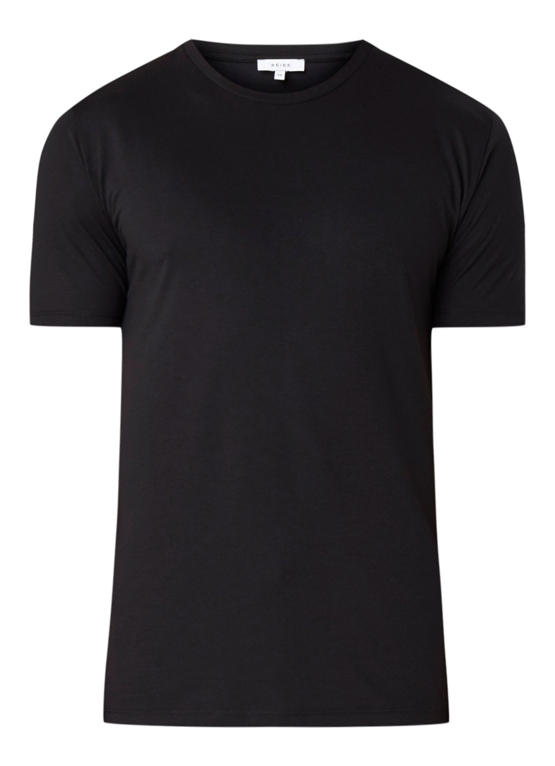 Reiss Bless basic T-shirt met ronde hals - voorkant 2 zwart