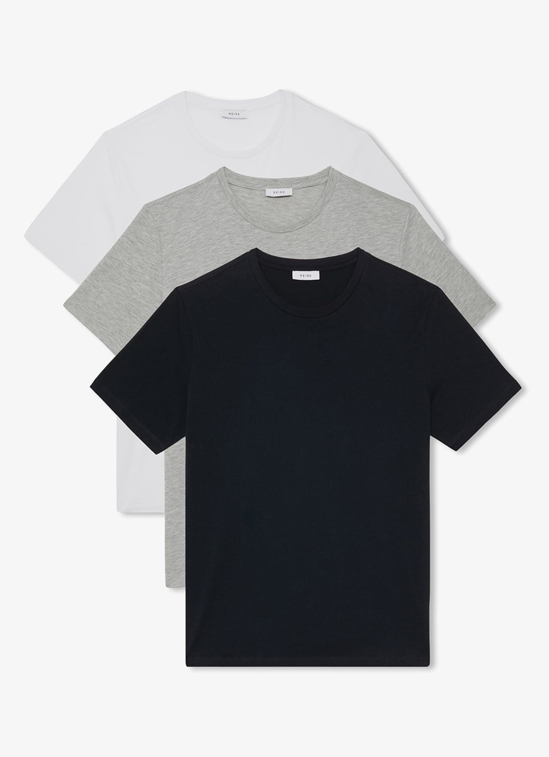 Reiss Bless T-shirt in 3-pack - voorkant wit