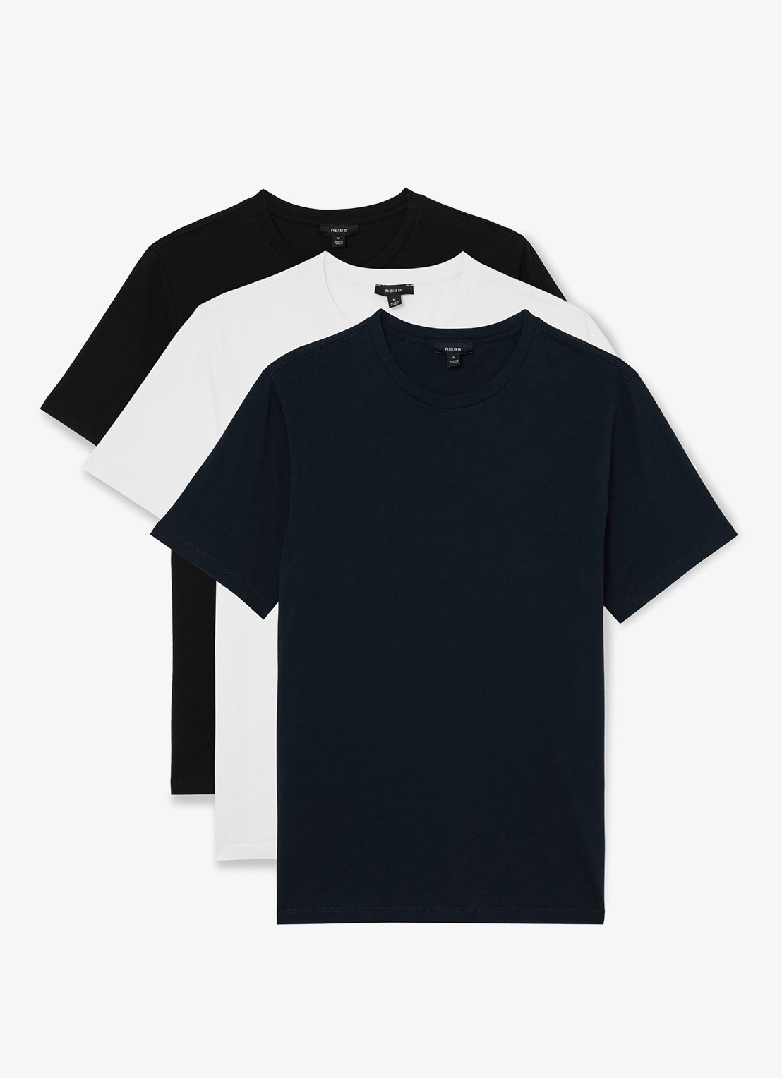 Reiss Bless T-shirt met ronde hals in 3-pack - voorkant 2 multicolor