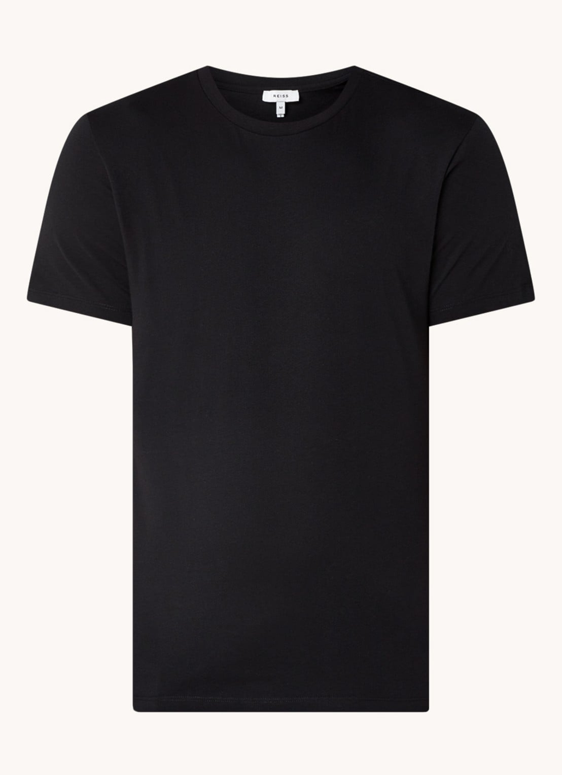 Reiss Bless T-shirt met ronde hals   - voorkant 2 zwart