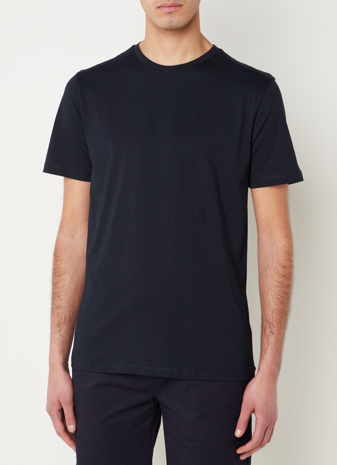 Reiss Bless T-shirt met ronde hals   - detail 3 donkerblauw