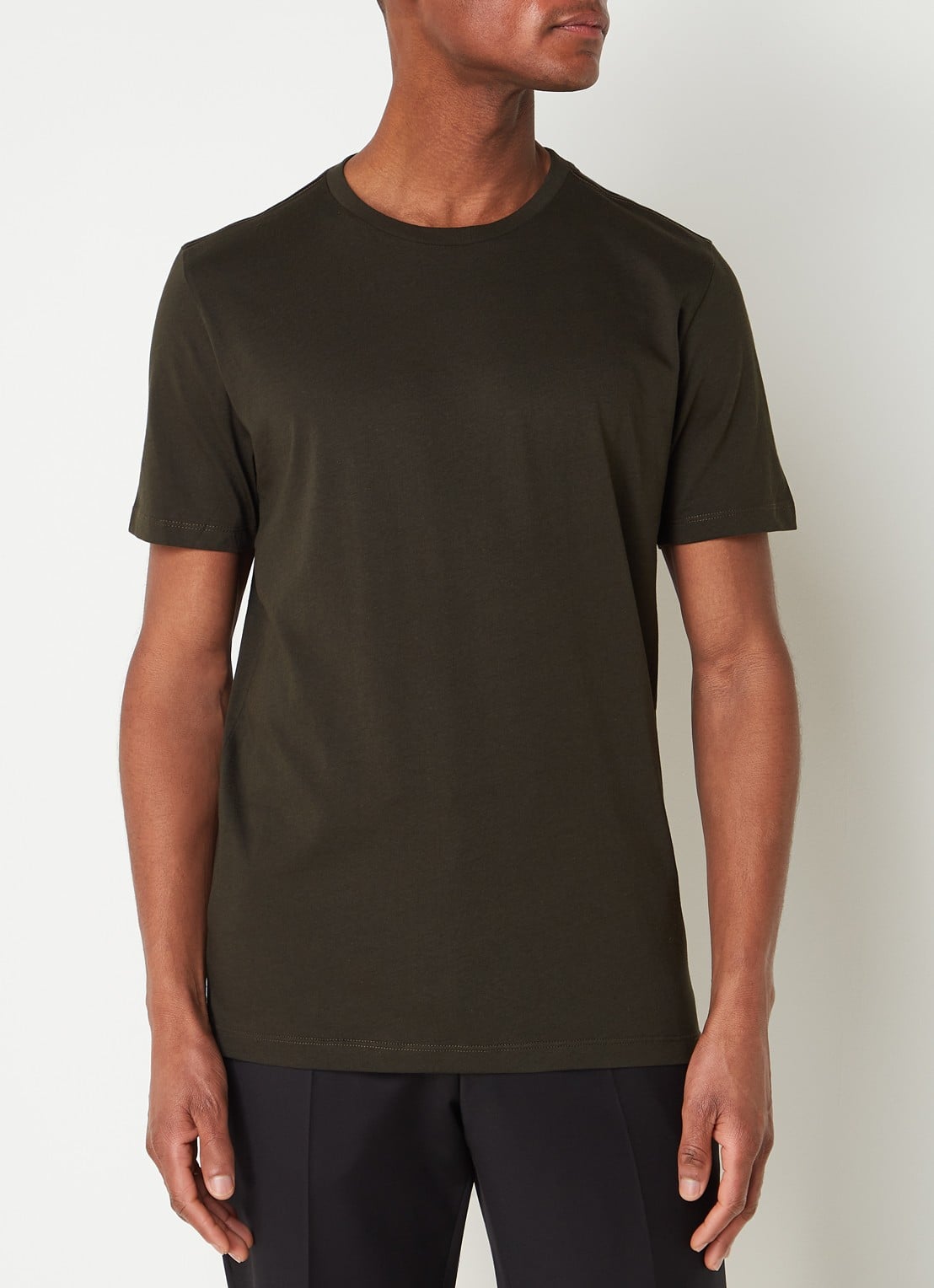 Reiss Bless T-shirt met ronde hals   - detail 4 groen