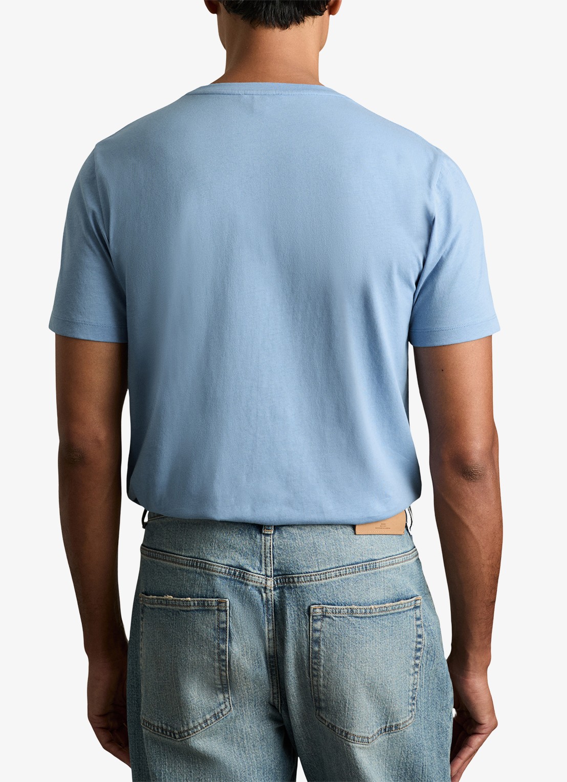 Reiss Bless T-shirt met stretch - achterkant 3 lichtblauw