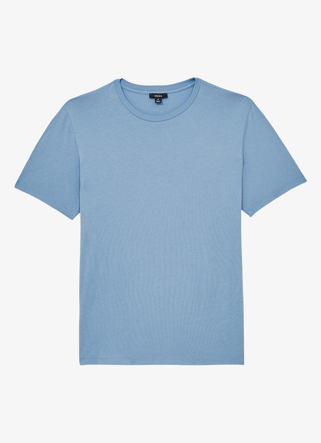 Reiss Bless T-shirt met stretch - voorkant lichtblauw