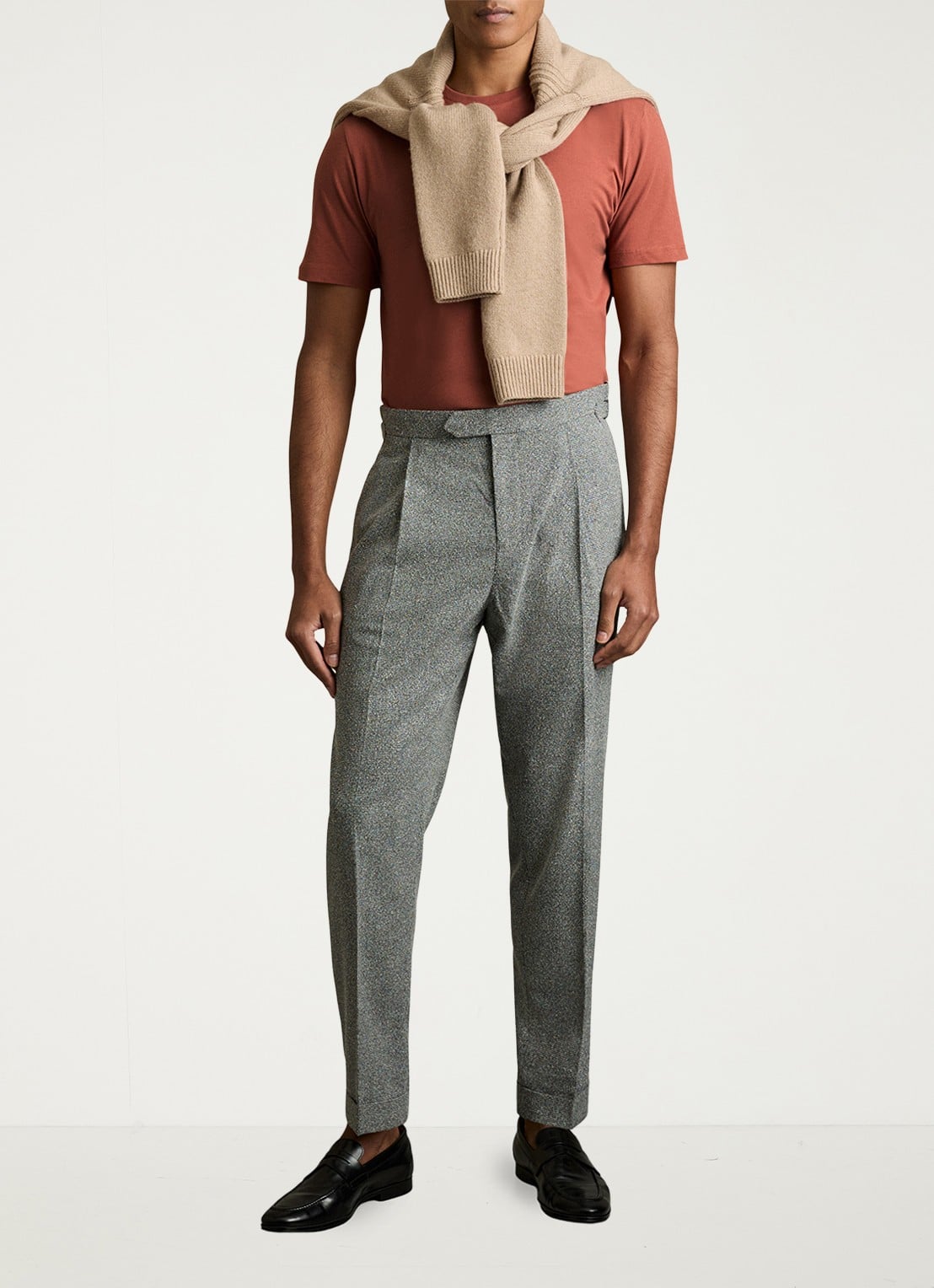 Reiss Bless T-shirt met stretch - voorkant 4 roze