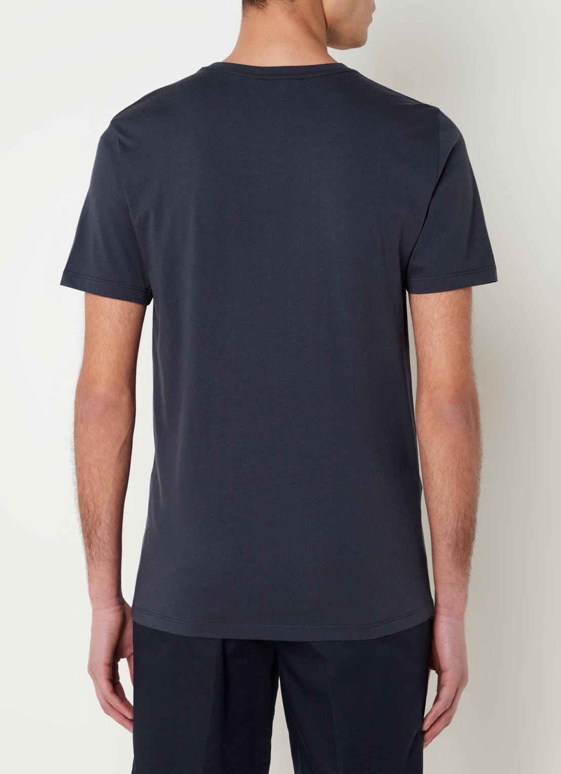 Reiss Bless T-shirt van katoen - achterkant 4 donkerblauw