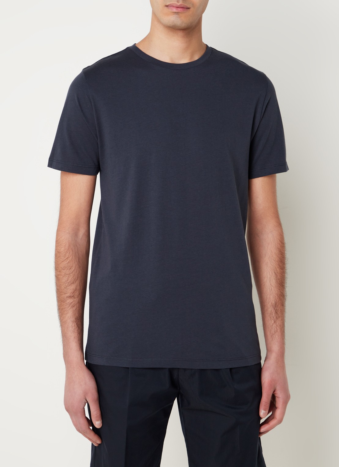 Reiss Bless T-shirt van katoen - detail 3 donkerblauw