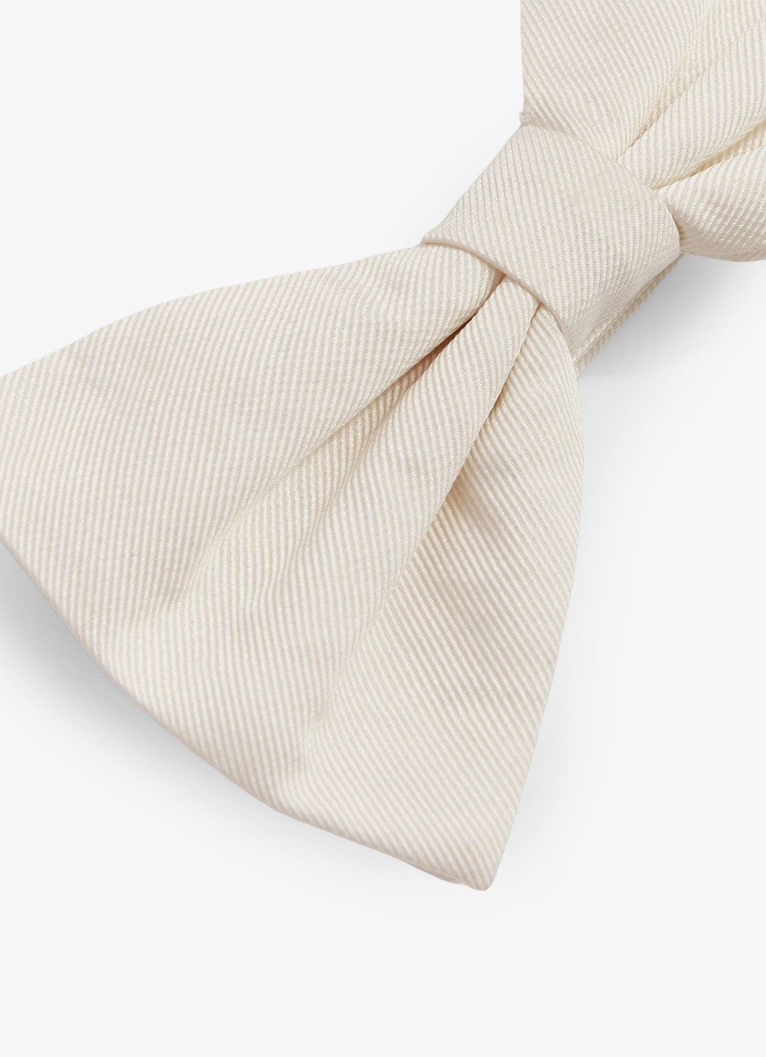Reiss Boyle vlinderdas van zijde - detail 5 creme
