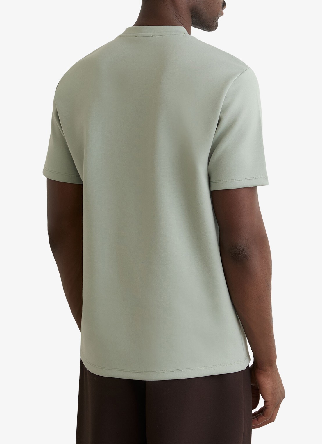 Reiss BRADLEY Premium-Interlock Modern-Fit T-Shirt - achterkant 3 mint