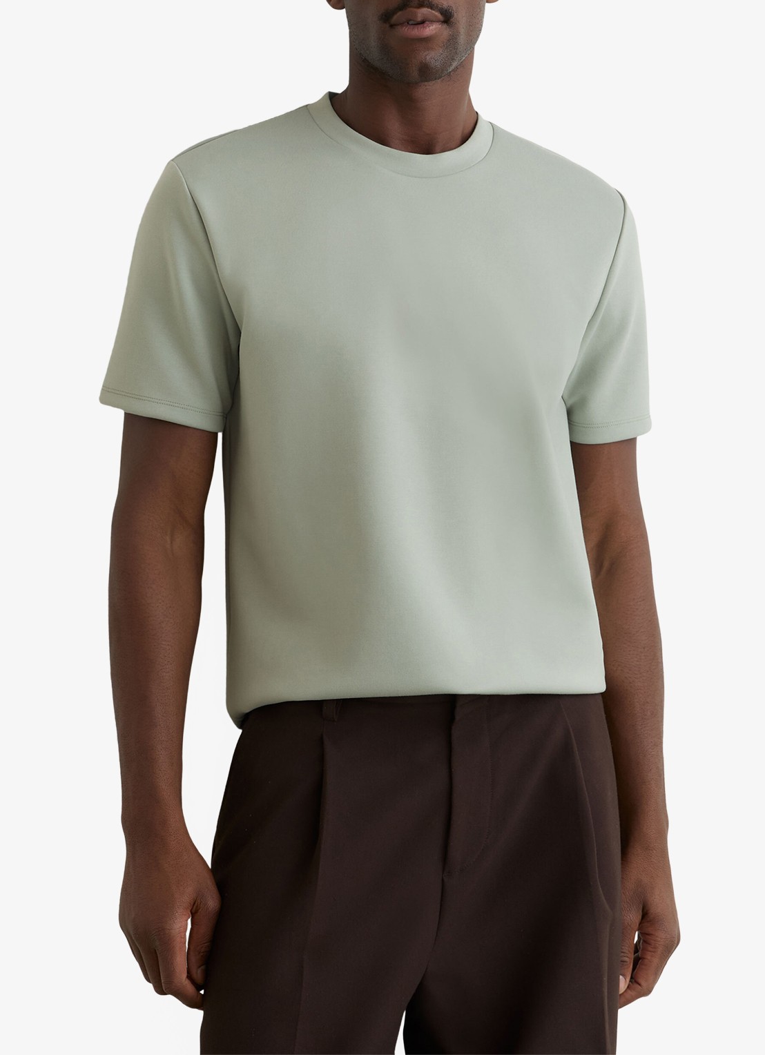 Reiss BRADLEY Premium-Interlock Modern-Fit T-Shirt - detail 4 mint