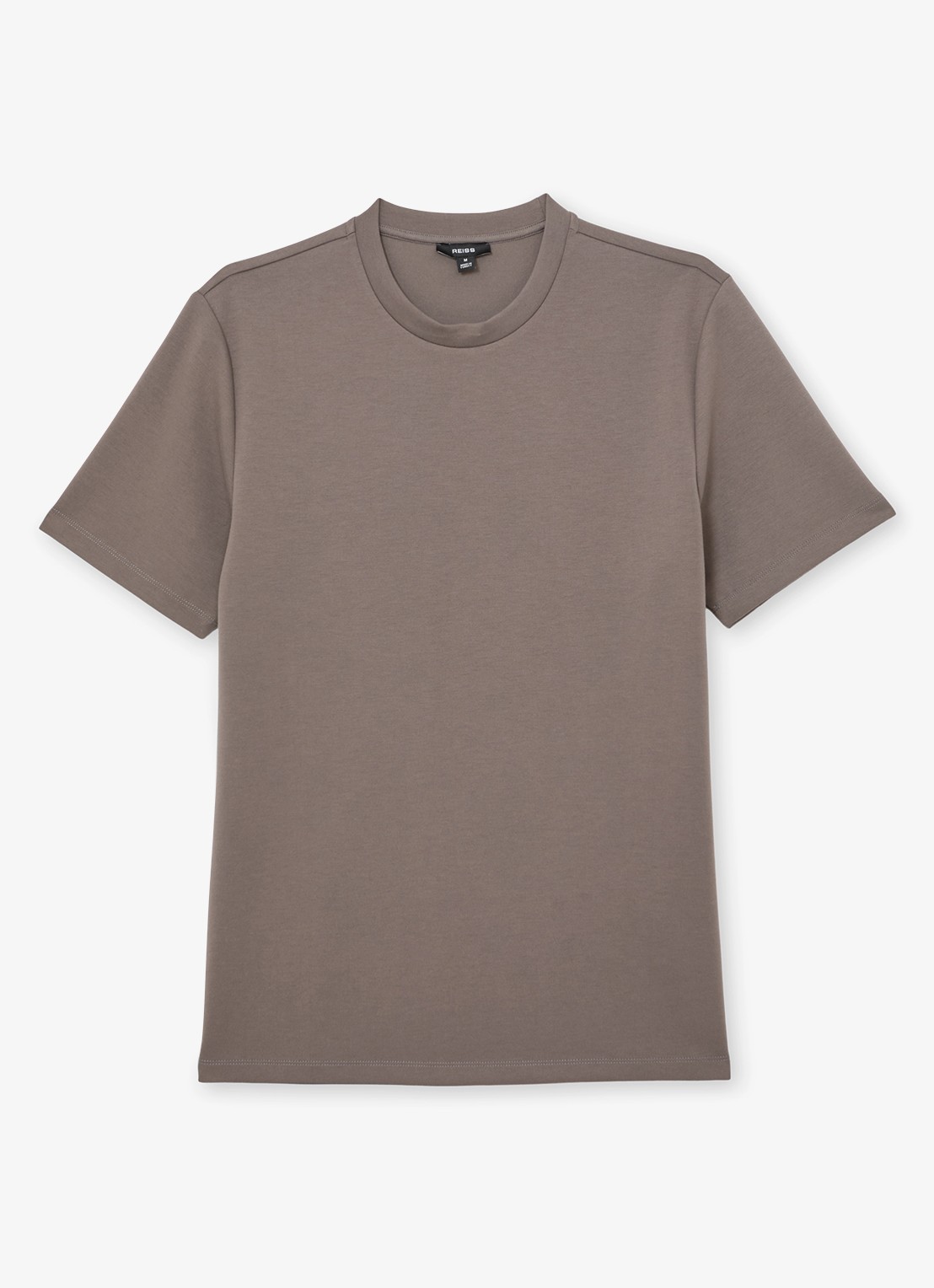 Reiss Bradley T-shirt met ronde hals - voorkant 4 lichtbruin