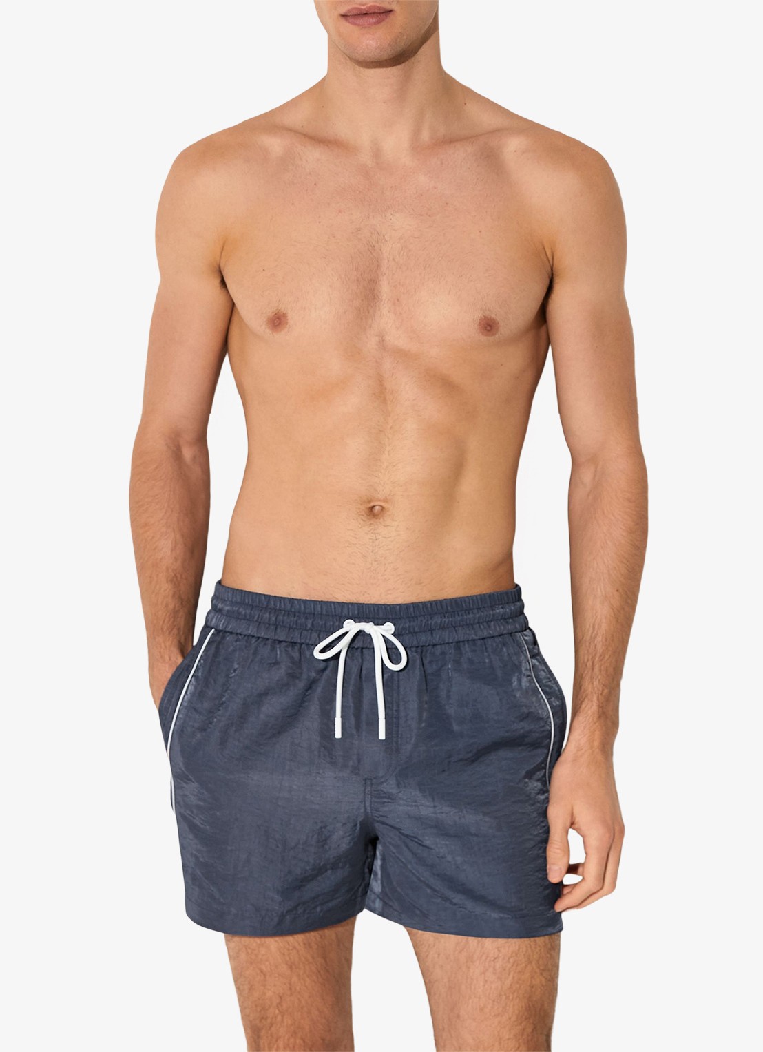 Reiss Breeze zwemshort met logo - detail 2 donkerblauw