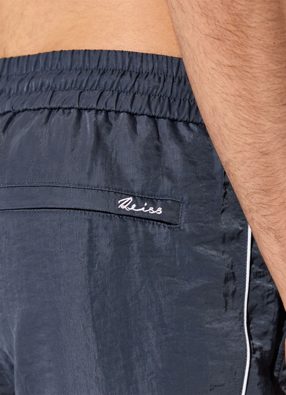 Reiss Breeze zwemshort met logo - detail 3 donkerblauw