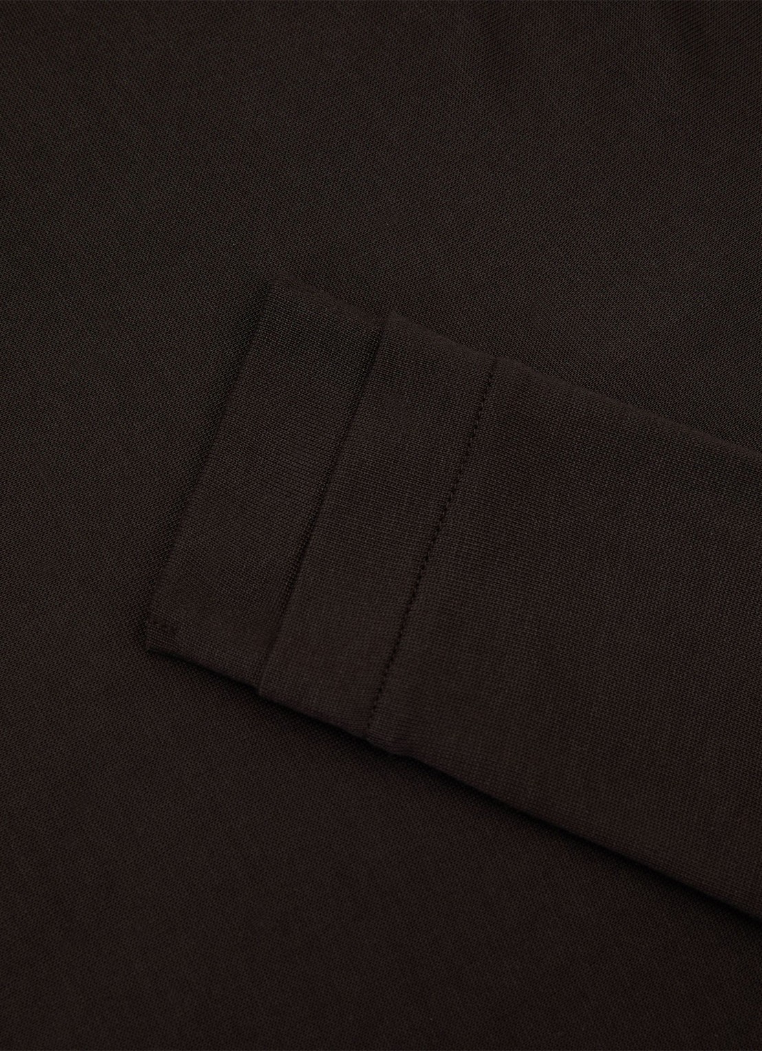 Reiss Brody longsleeve met V-hals - detail 3 chocoladebruin