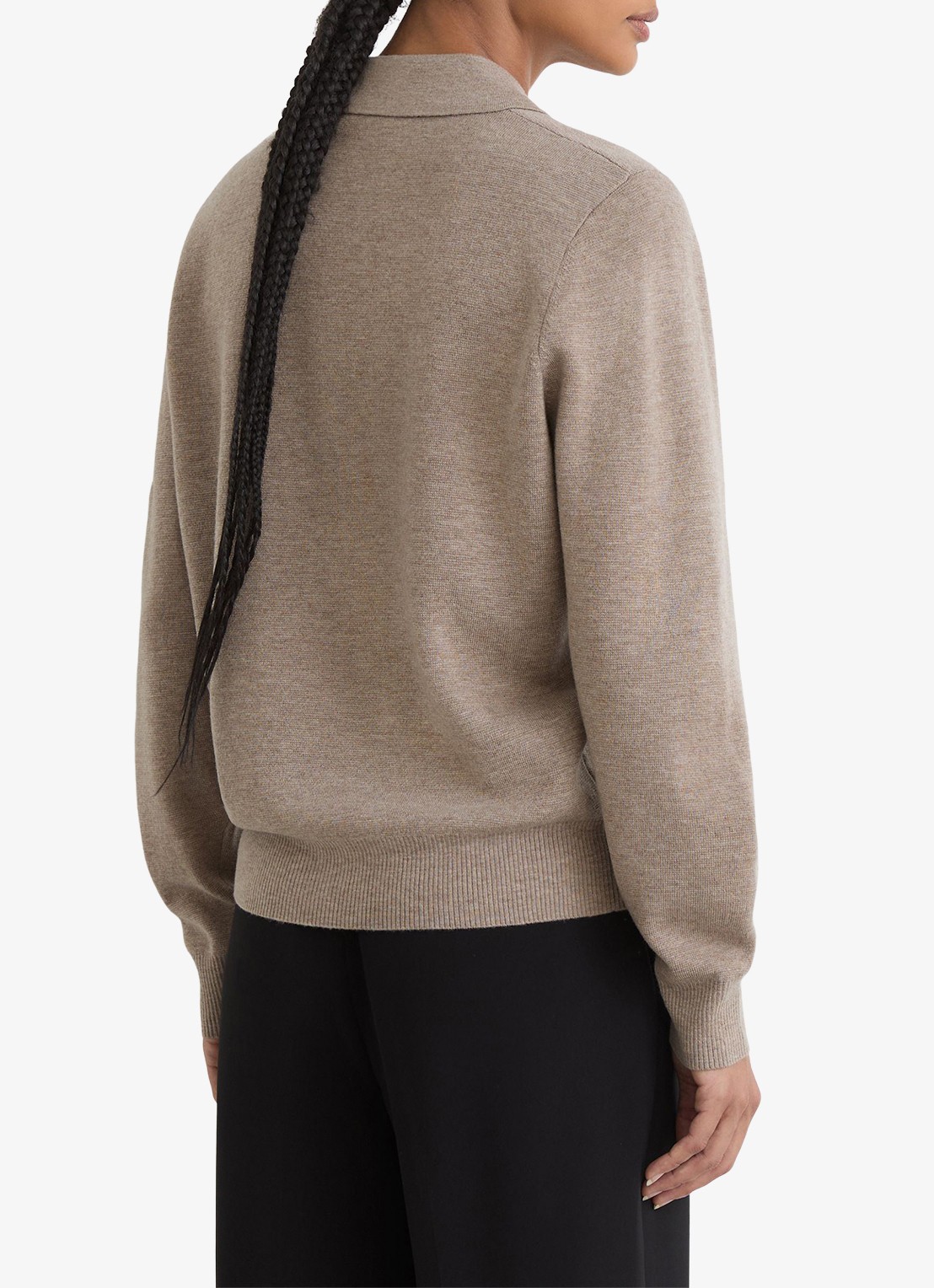 Reiss BROOKE pullover van wol met polokraag  - achterkant zand