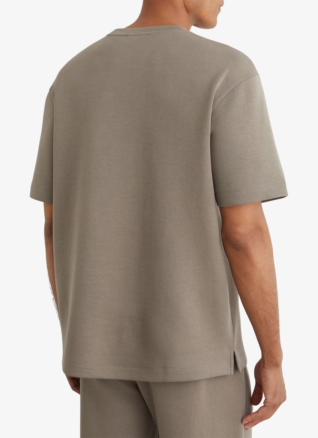 Reiss Cade T-shirt met stretch - achterkant 6 donkerbeige