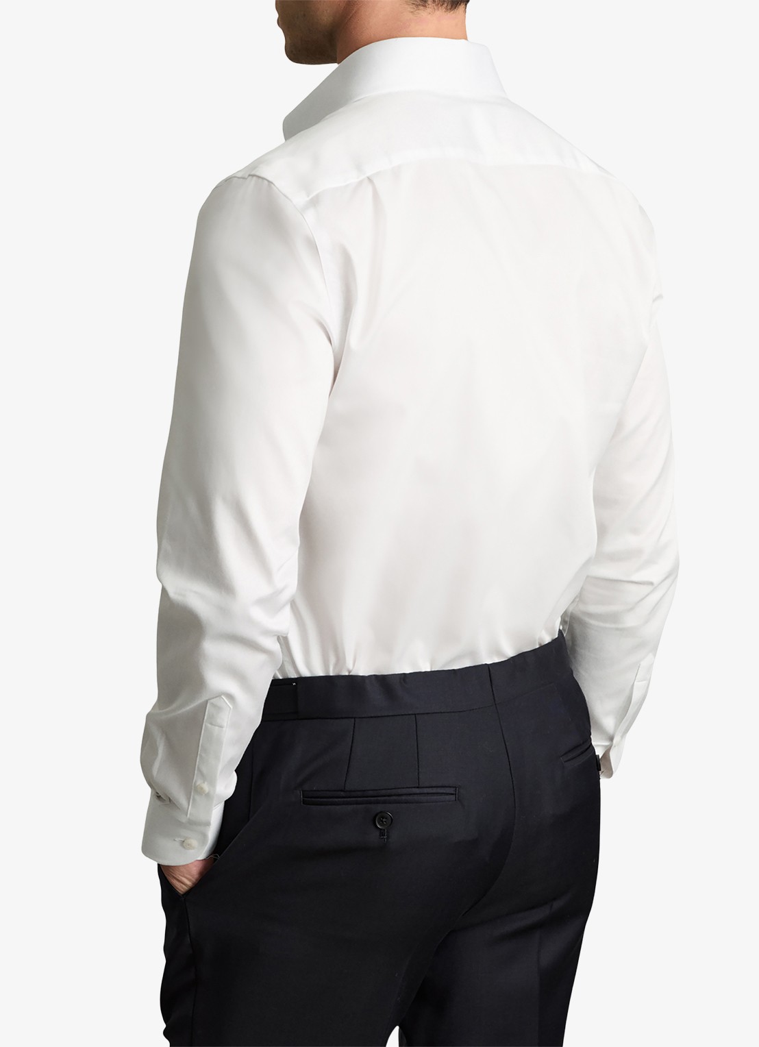 Reiss Caldwell regular fit overhemd van katoen - achterkant white / wit