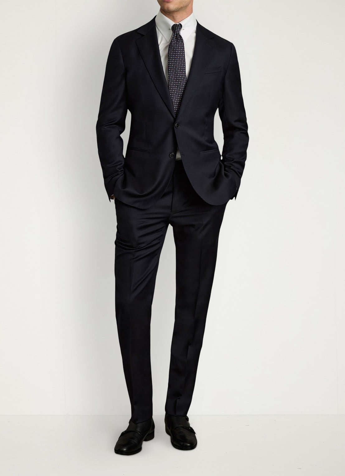 Reiss Caldwell regular fit overhemd van katoen - voorkant 5 white / wit