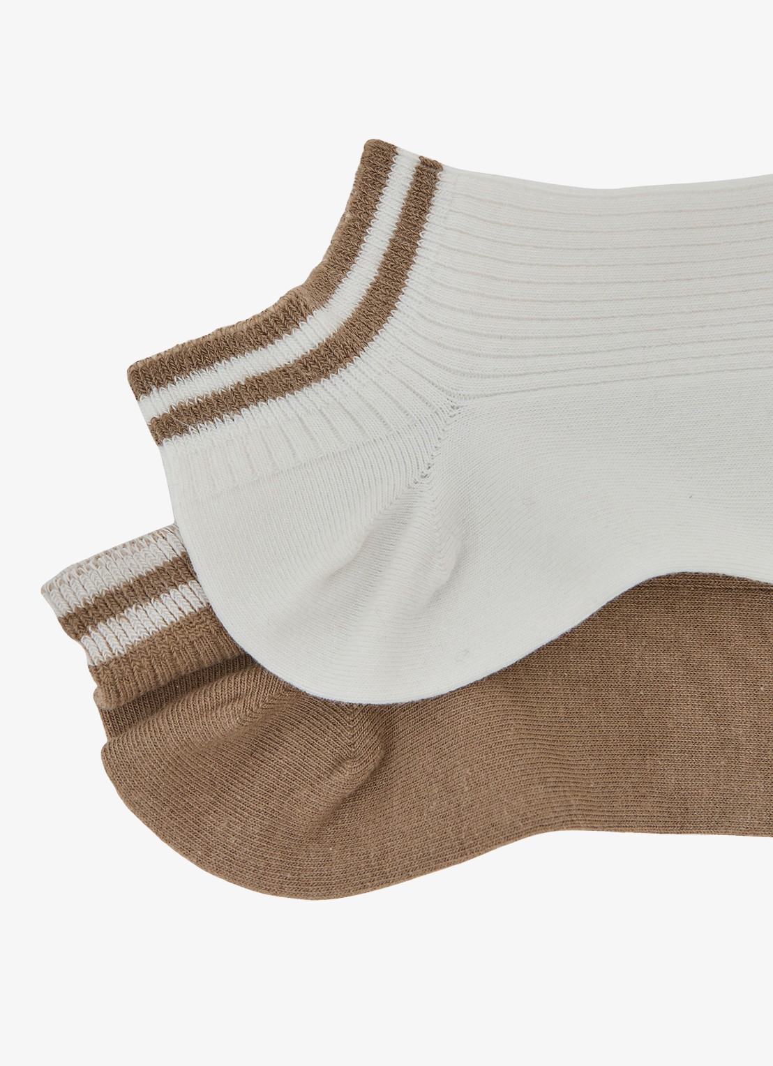 Reiss Calla in katoenblend in 2-pack  - detail 3 beige
