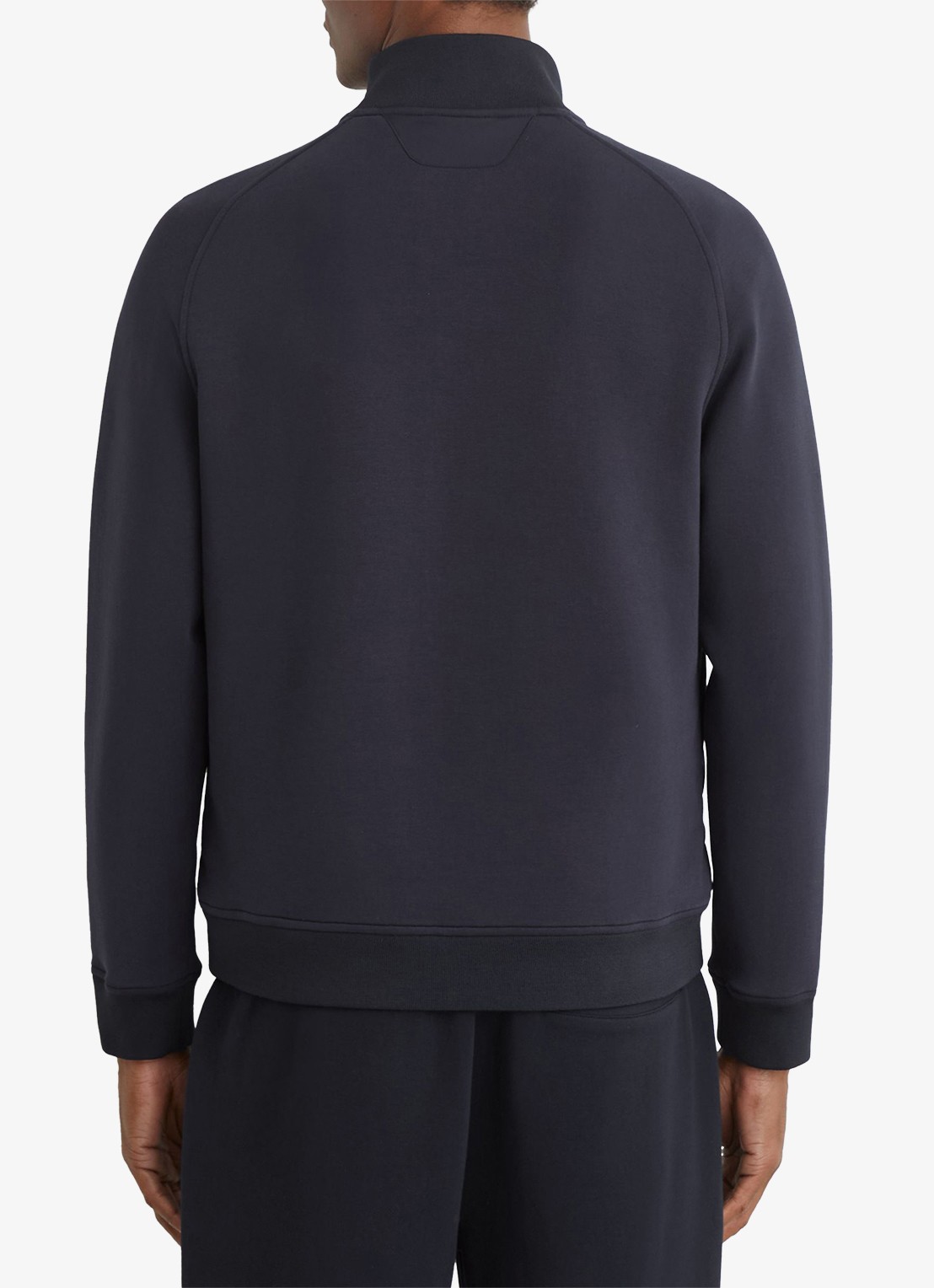 Reiss Calvorn gewateerde jack met quiltpatroon - achterkant navy / blauw