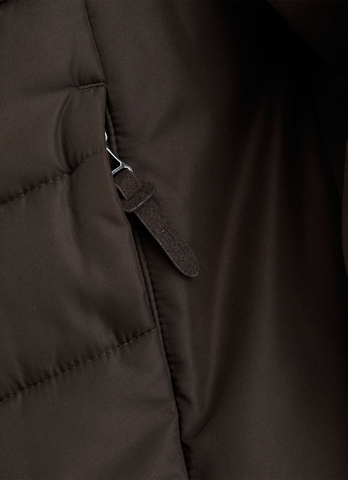Reiss Calvorn gewatteerd jack - detail 3 bruin