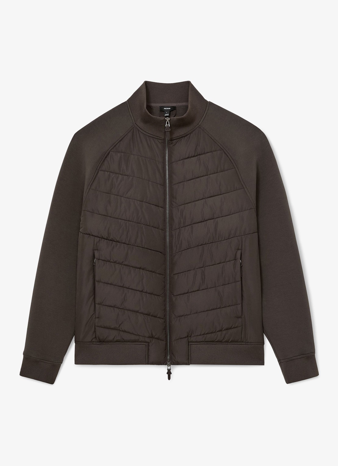 Reiss Calvorn gewatteerd jack - voorkant 5 bruin