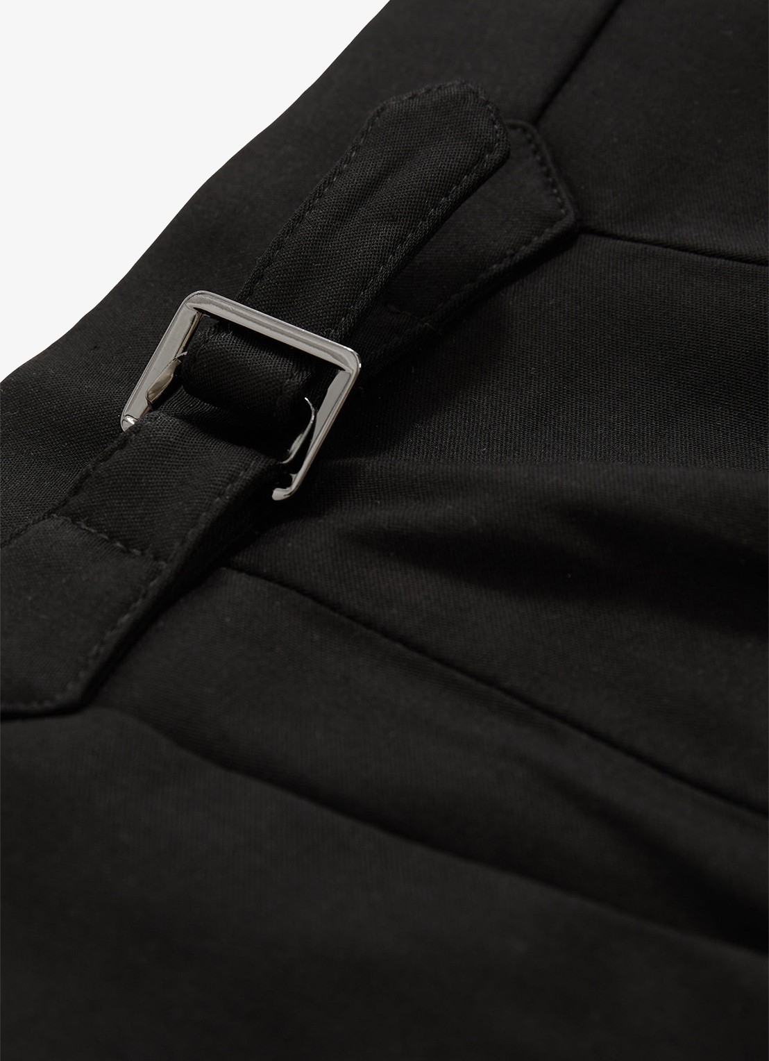 Reiss Cantwell tapered fit pantalon met ceintuur - detail 3 black / zwart