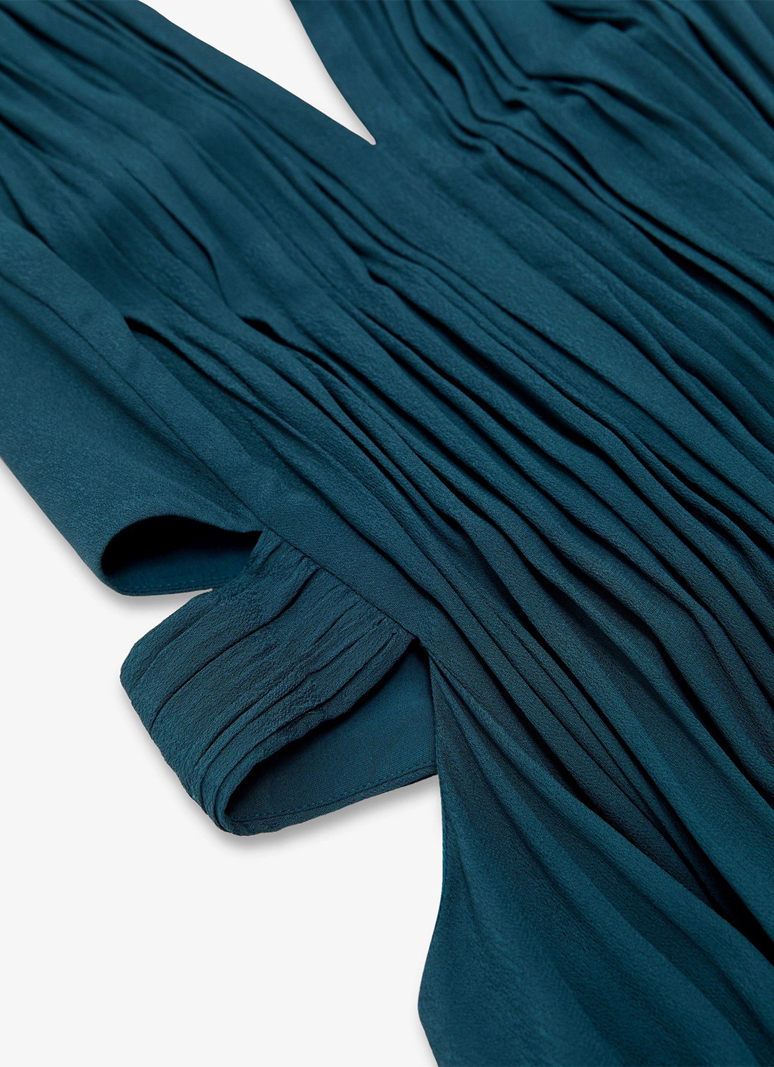 Reiss Cara midi jurk met cut-out detail - detail 6 turquoise