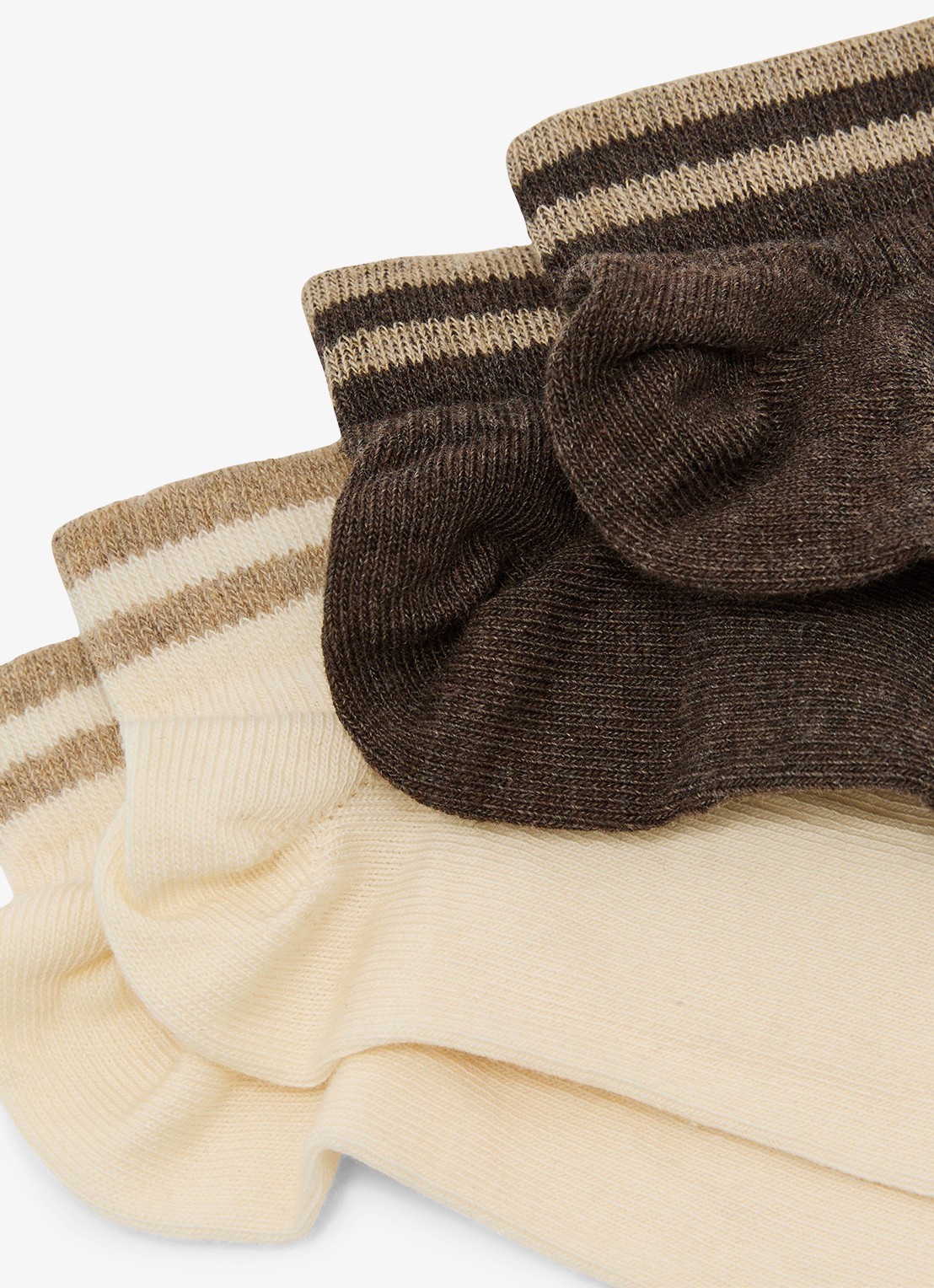 Reiss Cara sokken in 2-pack - detail bruin