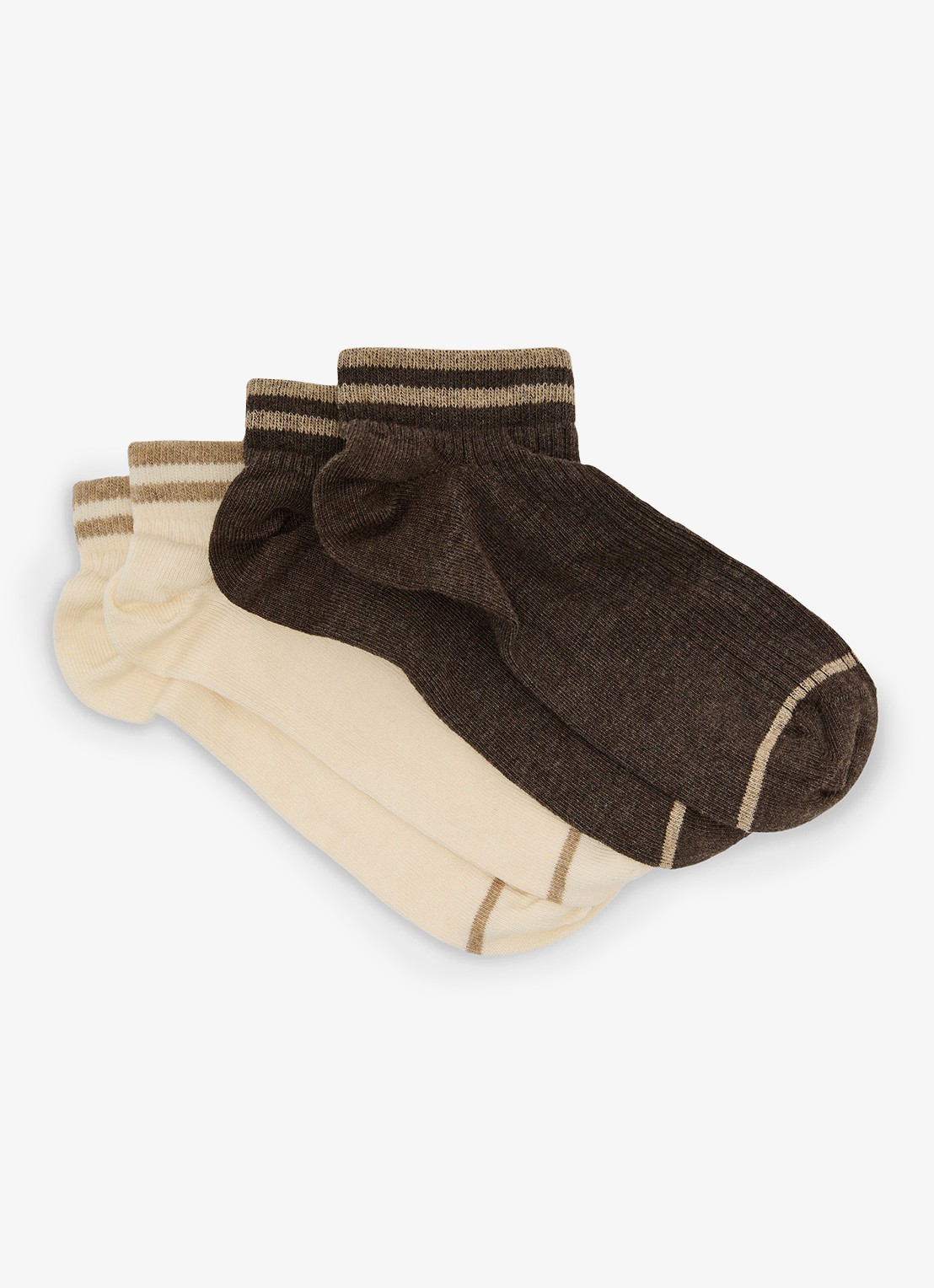Reiss Cara sokken in 2-pack - voorkant 3 bruin