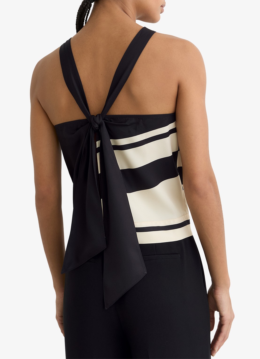 Reiss Caris top met print - achterkant zwart