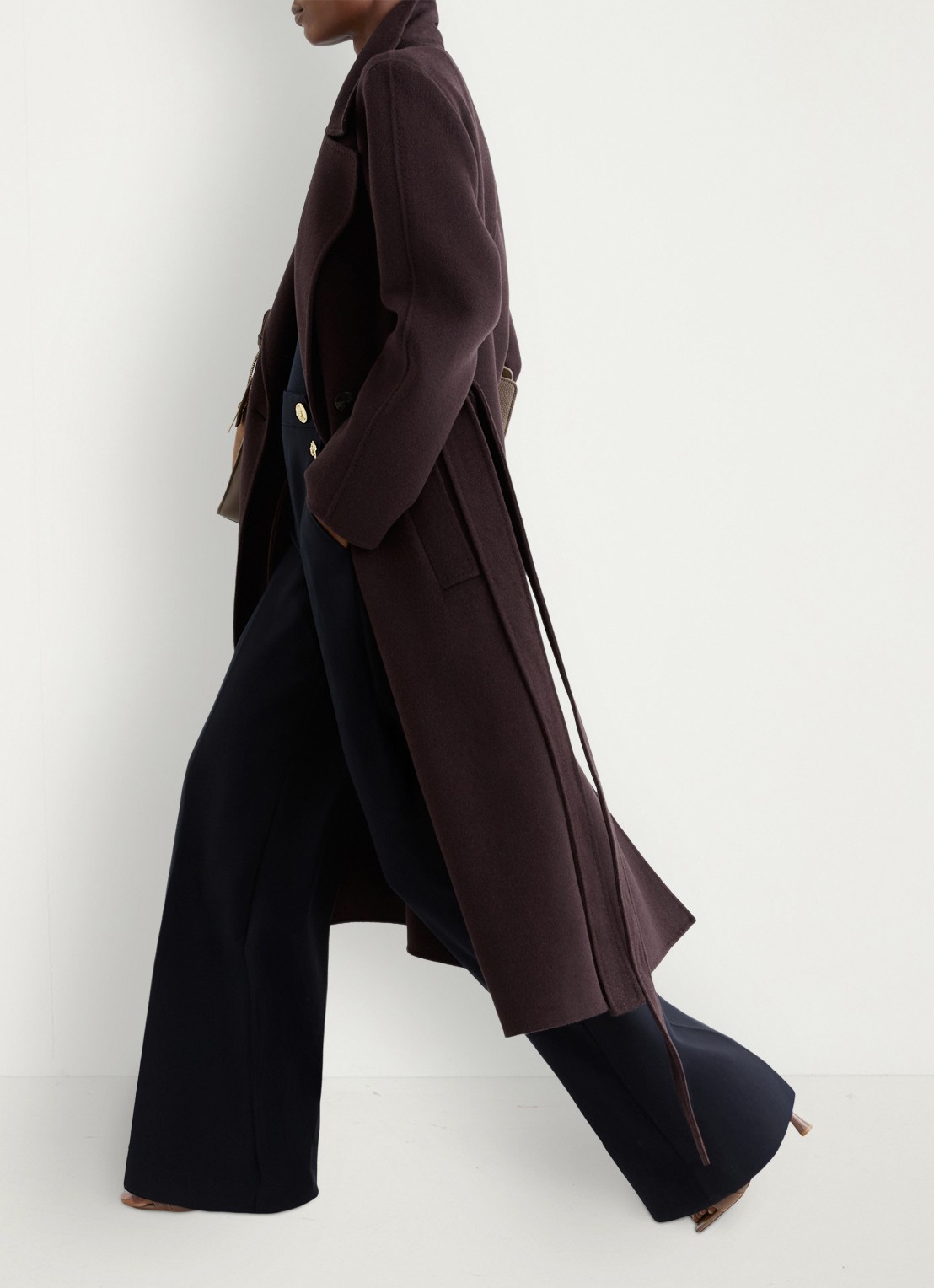 Reiss Carley high waist wide fit pantalon met steekzakken  - detail 6 blauw