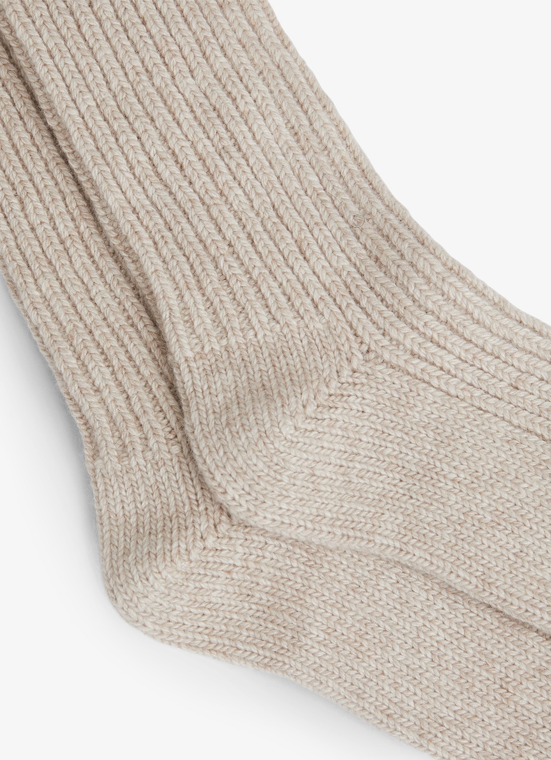 Reiss Carmen sokken in kasjmierblend - detail beige