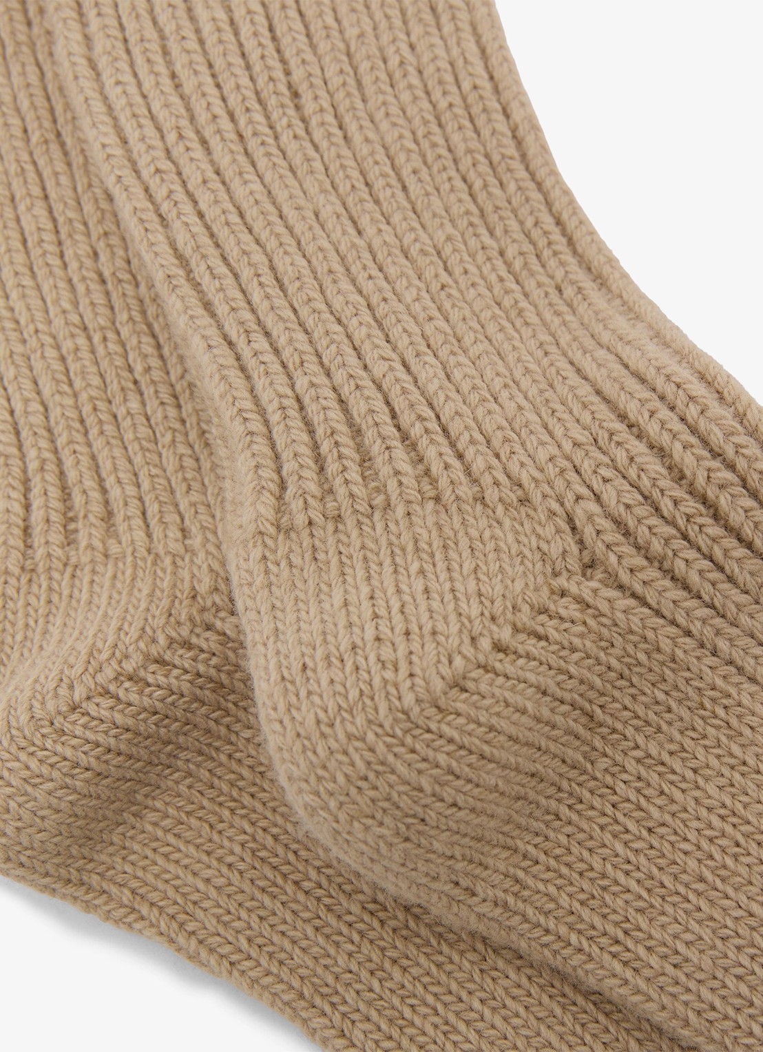 Reiss Carmen sokken in kasjmierblend - detail 2 camel