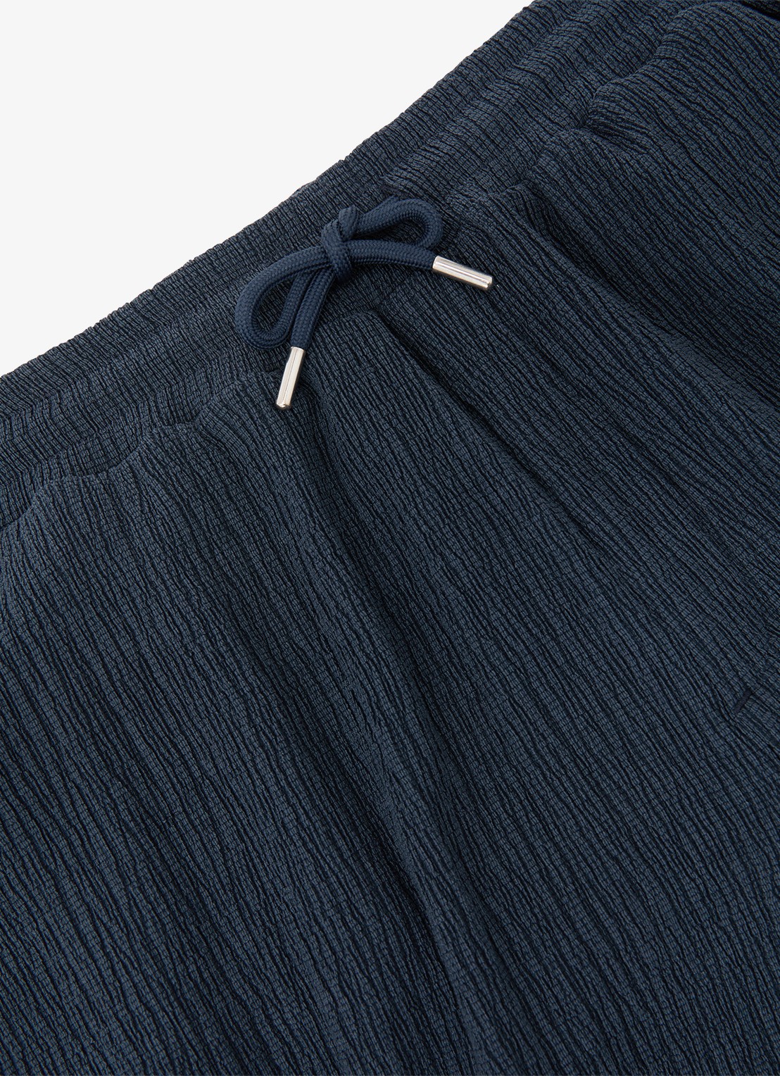 Reiss Carver regular fit pantalon met structuur - detail 7 airforce blue / blauw
