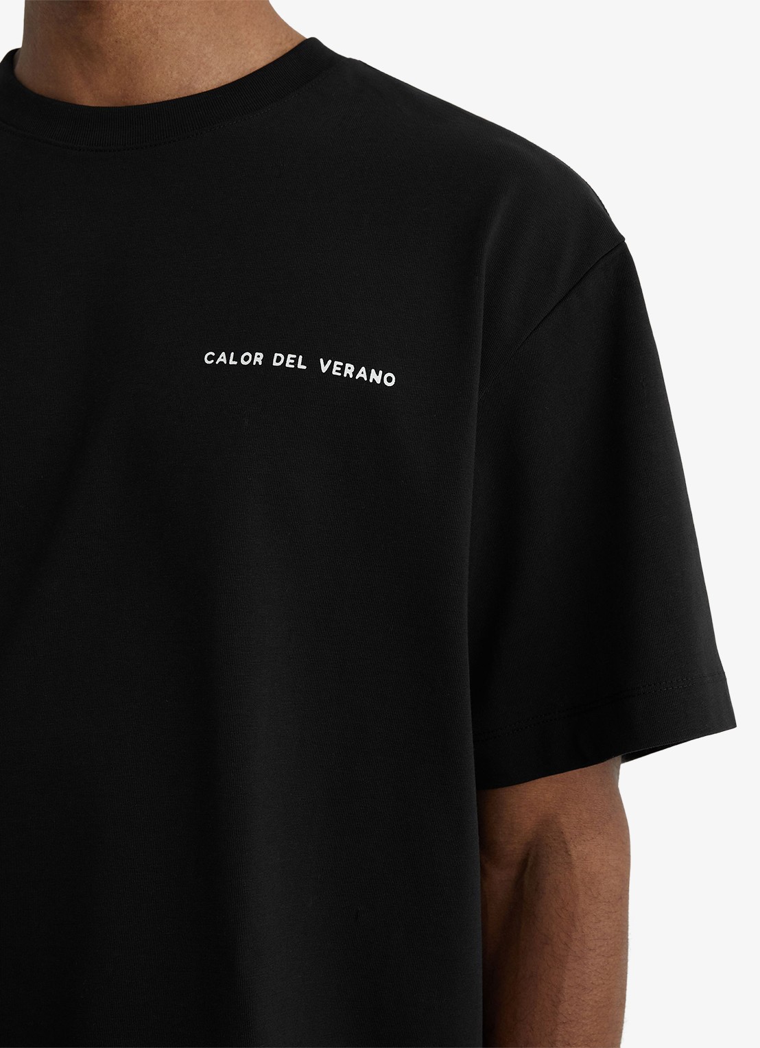 Reiss Casa T-shirt met front- en backprint - detail 5 black / zwart