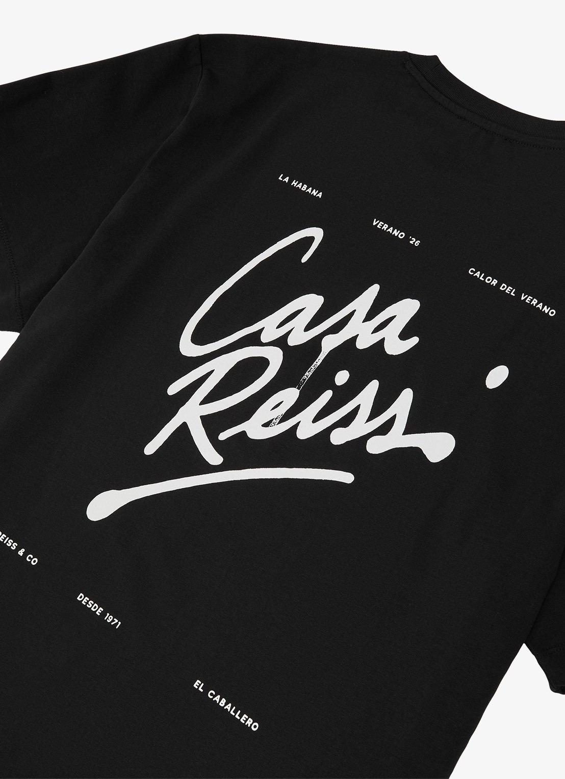 Reiss Casa T-shirt met front- en backprint - detail 6 black / zwart