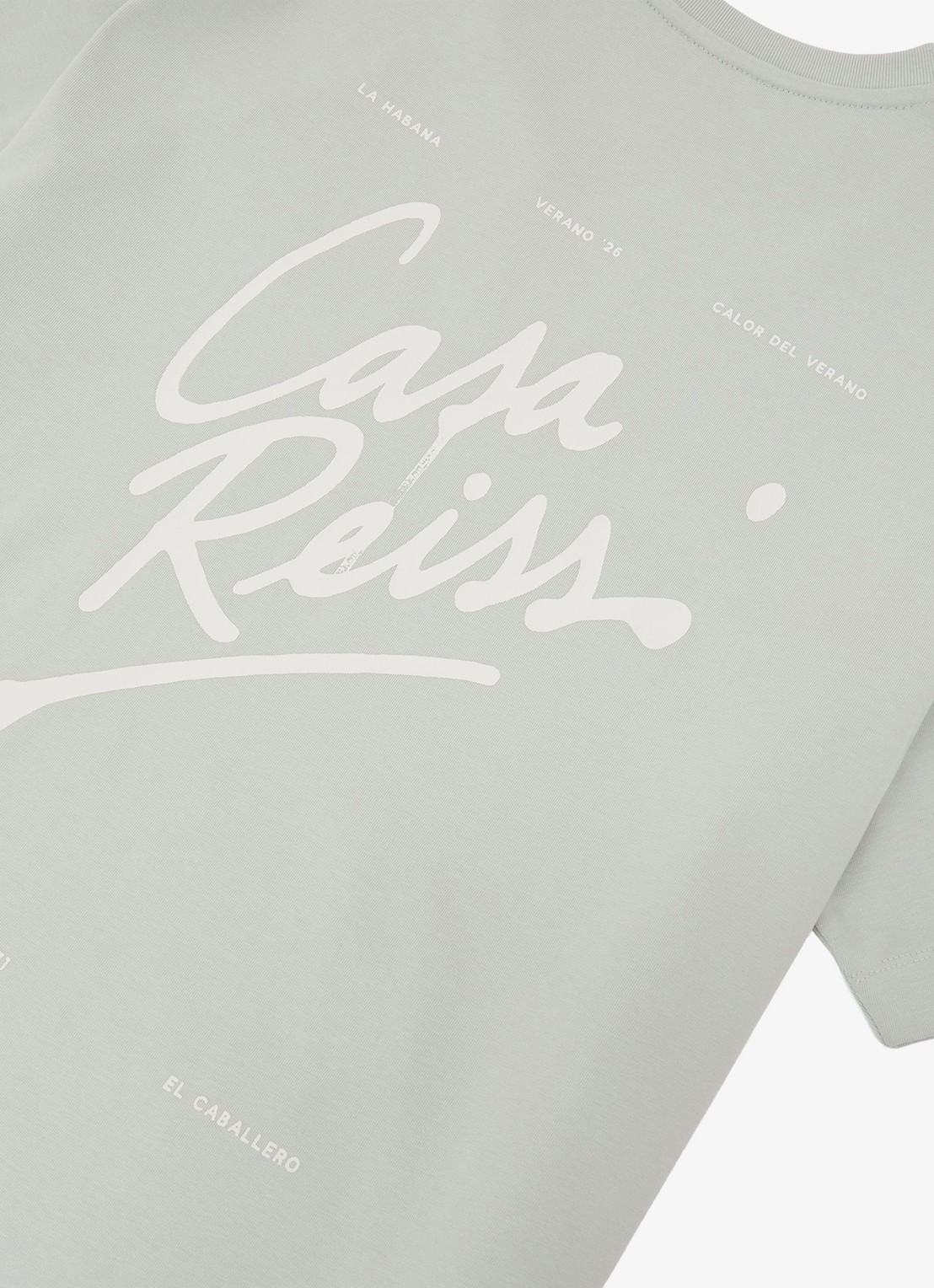 Reiss Casa T-shirt met front- en backprint - detail 5 grijs