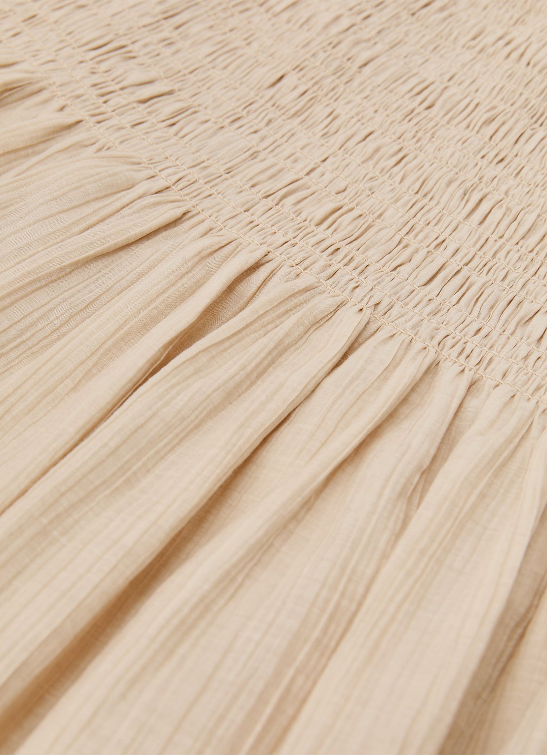 Reiss Catie mini rok met gestreept detail - detail 5 beige
